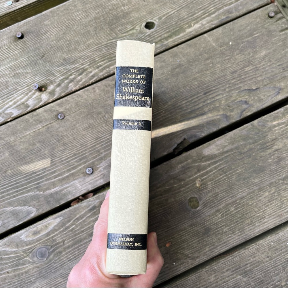 The Complete Works Of William Shakespeare Volume 1 Hardcover Book